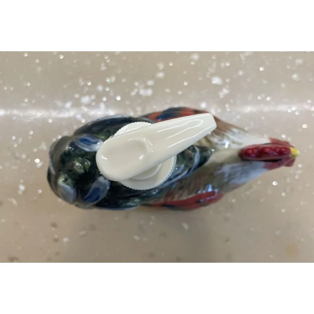 Susan Winget Certified International Rooster Lotion Soap Dispenser‎ Farmhouse